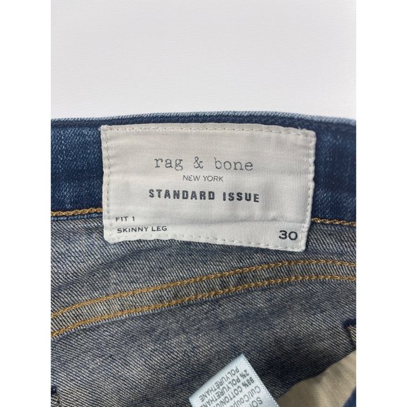 Rag & Bone Men’s Jeans Size 30 Standard Issue Fit 1 Skinny Leg - Picture 3 of 8